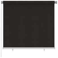 vidaXL Lauko roletas, 165 (plotis) x 140 (aukštis) cm, rudos spalvos, HDPE