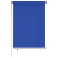 vidaXL Lauko roletas, 105 (plotis) x 140 (aukštis) cm, mėlynos spalvos, HDPE
