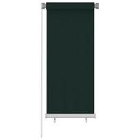 vidaXL Lauko roletas, 65 (plotis) x 140 (aukštis) cm, tamsiai žalios spalvos, HDPE