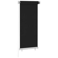 vidaXL Lauko roletas, 65 (plotis) x 140 (aukštis) cm, juodos spalvos