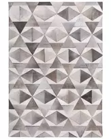 Kilimas ALAKA pilkas 160 x 230 cm natūrali oda