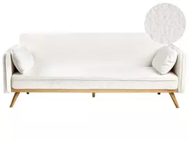 Išskleidžiama sofa ASAA Boucle, kreminės spalvos