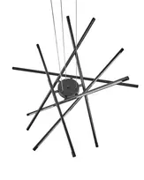 Pakabinamas LED šviestuvas PALUN su reguliatoriumi, metalinis, juodas