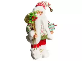 Kalėdinė dekoracija MOSVATN Kalėdų Senelis 37 cm raudona/žalia