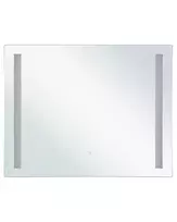 Vonios veidrodis su LED apšvietimu LIRAC 70 cm 60 cm sidabrinis