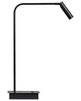 LED stalinė lempa LAWSON reguliuojama metalinė juoda