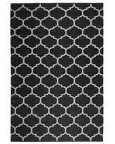 Lauko kilimas ALADANA juodas/baltas 140 x 200 cm dvipusis