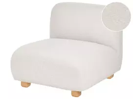 1 vietos modulis AMLI, kreminės baltos spalvos Boucle audinys