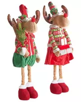 2 kalėdinių dekoracijų rinkinys ULDALSANA Elnias 66-95 cm spalvotas
