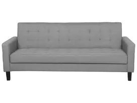 Trivietė išskleidžiama sofa VEHKOO šviesiai pilkos spalvos