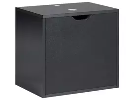 Pakabinama vonios kambario spintelė po praustuvu SUZANO 45 cm, juoda