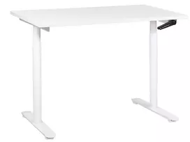Rankiniu būdu reguliuojamas rašomasis stalas DESTINAS baltas 120 cm 72 cm