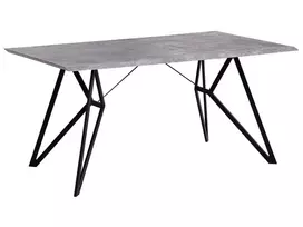 Valgomojo stalas BUSCOT pilko betono efekto 160 cm 90 cm