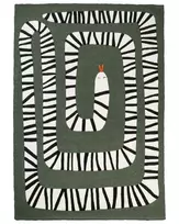 Kilimas OKAPI tamsiai žalias 160 x 230 cm