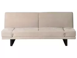 Dvivietė išskleidžiama sofa YORK, šenilas, šviesiai smėlio spalvos