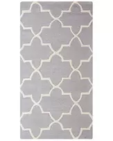 Kilimas SILVAN šviesiai pilkas 80 x 150 cm vilnonis