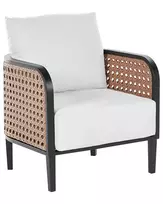Sodo fotelis MONTEFALCO metalinis baltas