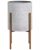 Gėlių stovas AUBRIETA Metalinis 31 cm šviesiai pilkas