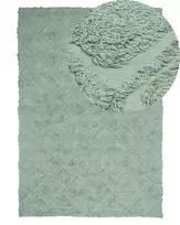 Kilimas HATAY šviesiai žalias 140 x 200 cm medvilninis