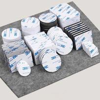 Oem Dvipusė mikroguma su klijais 2.5 mm 50x30 mm balta - 3M - lipnus putplasčio padas