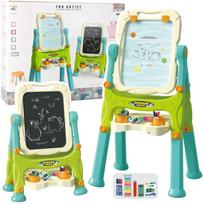 Lean Toys Dvipusė mokomoji lenta su priedais, 3-in-1