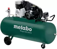 METABO KOMPRESOR MEGA 520-200 D 400V 200L 10BAR 370L/MIN OLEJOWY