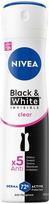 Nivea Juodas Baltas Invisible Original moteriškas purškiklis, 150 ml