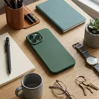 Dėklas Oem Case for iPhone 17 Pro Max / 18 Pro Max (low camera edge) Matt 2.0 dark žalias