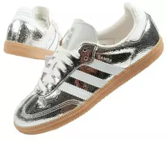 Adidas moteriški sportiniai bateliai Samba OG sidabriniai madingi odiniai kedai