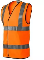 Unisex HV ryški atšvaitinė liemenė (fluorescencinė oranžinė)