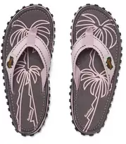 Pink Gumbies unisex šlepetės per pirštą ISLANDER FLIP-FLOP PALM LEAF Rožinis