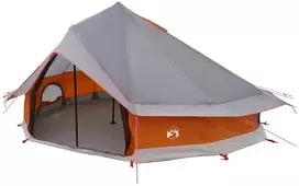 Tipi palapinė 18 asmeniui Pilka ir oranžinė