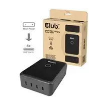 Įkroviklis Club 3D CLUB3D Stacja ładowania CAC-1933 su 4 portami USB-C 240 W GaN PD 3.1 + PPS + wyświetlacz LED