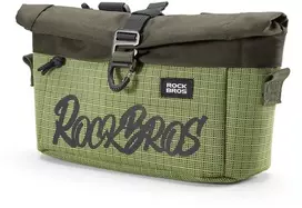 Rockbros W020-1 Sulankstomas dviračio krepšys ant vairo - Žalias