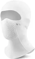 Rockbros LF25699 fleece cycling balaclava - baltas