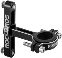 Rockbros KS-416 Adjustable Aluminum Bottle Cage Adapteris - Juodas