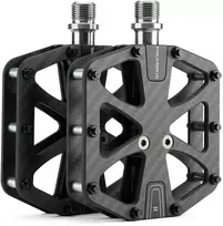 Rockbros C525 anglies pluošto platforminiai dviračių pedalai - Juodas