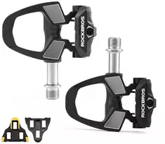 Rockbros RD9 Shimano SPD-SL anglies pluošto ir titano lydinio pedalai - Juodas
