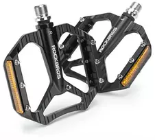 Rockbros C700 atspindintys aliuminio platforminiai dviračių pedalai - Juodas