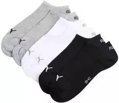 Kojinės Puma Sneaker Plain 3 pak szaro, balta, juoda 938624 17 (35-38)