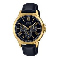 Laikrodis Casio Collection Vintage CASIO COLLECTION MULTIFUNCTION LEATHER - Juodas MTP-V300GL-1AUDF