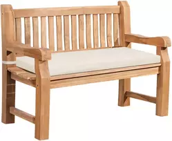 Lauko baldų komplektas Mville Tiko medžio suoliukas Daxon su sėdimąja pagalvėle, 120 cm