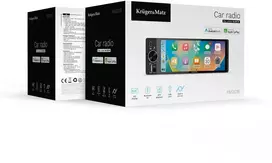 Automobilinis radijas - Kruger & Matz KM2016 1DIN CarPlay/Android Auto 6,36 colio ekranas Bluetooth