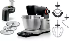 Virtuvinis kombainas Bosch MUMS8ZS13 Serija 8, Kitchen machine with scale, 1800 W, Sidabrinės, Juodas