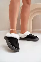 FK1 Patogios moteriškos sniego tipo šlepetės su kailiu