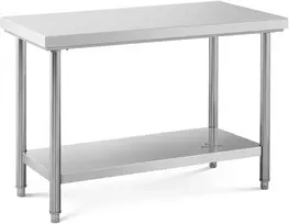 Centrinis plieno darbo stalas su lentyna 120 x 60 cm