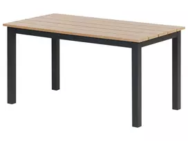 Sodo stalas MESSINA 100 cm 52 cm, juodas