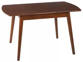 Išskleidžiamas valgomojo stalas TOMS tamsiai rudas 100/130 cm 80 cm