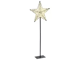 LED sodo dekoracija SANNAN žvaigždė 110 cm juoda