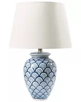 Stalinis šviestuvas JAUCA Porcelanas Baltas/mėlynas